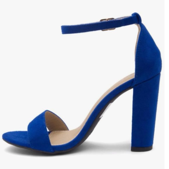 Women Rosemmina Chunky Block Heels Open Toe Ankle Strap High Heel - Picture 2 of 4